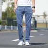 Men's Jeans 2023 Summer Light Gray Thin Slim Fit Classic Style Business Casual Cotton Soft Stretch Denim Trousers Male Pants