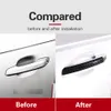 Car Styling Exterior Carbon Fiber Door Handle Anti-collision Strips Trim Cover for Audi A4 A5 2017-2022 Accessories296O