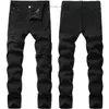 Women's Jeans High quality men's stretch black Denim pants slim cardigan jeans classic style white washing casual jeans a must-have for youth; Z230728
