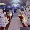 Ghirlande di fiori decorativi Decorazione di nozze 5 piedi di altezza 10 pezzi / lotto Slik Albero di fiori di ciliegio artificiale Colonna romana Strada conduce Fo Dro Dhlje