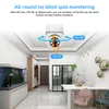 Sténopé Caméras 5MP E27 Ampoule Caméra WiFi Surveillance Vidéo Intérieure Sécurité À Domicile Baby Monitor Full Color Night Vision AI Auto Human Tracking 230727