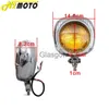 Motorcycle Lighting Motorcycle Vintage Headlight For Harley Honda Cafe Racer Custom Bobber Chopper Polish Sealed Beam Electroline Retro Headlight x0728