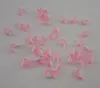 Ear Cuff 200 PCS Brincos de plástico rosa para crianças DIY material de joias claro Brinco de clipe para crianças DIY ornamento coisas por atacado 230728