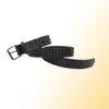 Cinture pyramid Fashion Rivet Belt Belt Menwomen039 Punk rock con borchie con fibbia per spillo Black8960553