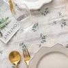 Table Cloth Style Small Daisy Cotton Floral Tablecloth Tea Table Decoration Rectangle Table Cover For Kitchen Wedding Dining Room R230727