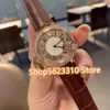 Moda bayanlar kristaller roman saatleri zirkon kuvars izle rhinestone saat kadın tam elmas gerçek deri izleme 36mm250z