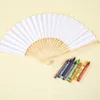 Chinese Style Products Personalized Folding Paper Hand Fan Fold Vintage Paper Fans Wedding Party Favors Baby Shower Gift Wedding decoration fan