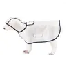 Vêtements pour chiens imperméable extérieur vêtements pour animaux de compagnie transparents manteau imperméable léger pour petits moyens grands chiens combinaison accessoires