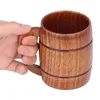 Mugs Coffee Cup Eco Friendly Multipurpose Wooden Harmless 300ml Beer Mug With Handle For KTV Household