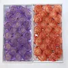 装飾的な花25-50pcs/セットカラフルな人工スプレーカラーソープローズグラディエント2色の結婚式の恩恵バレンタインデーギフト