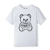 Designer Moschino High Quality Luxury T-shirt Brand Moschino T Shirt Clothing Spray Letter Short Sleeve Spring Summer Tide Men and Women 8991