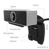 Webbkameror Webcam Mini Plug Full Buller Reduction med mikrofon för Video Online Network Camera 1080p