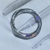 Wedding Rings ring 925 Sterling silver Micro pave AAAAA Cubic Zirconia Engagement Band for women Party Jewelry 230727