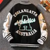 Jaquetas Primavera Outono Casual Meninos Contrast Alphabet Varsity Jackets School Kids Outfit Tops Child Singlebreasted Sport Coats 314 Years J230728