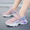 Scarpe da ginnastica di moda rosa viola per ragazze di alta qualità Scarpe da corsa casual traspiranti Comode scarpe da ginnastica sportive da passeggio