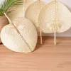 Handvävd halmpersikform bambu fans part