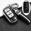 TPU Car Key Cover For VW Volkswagen Polo Jetta Golf MK6 TDI GTI R32 SEAT Skoda Leather Pattern Smart Remote Control Protect Case210c