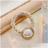 Other Fashion Accessories Heavy Industry Pearl Hair Ring Headrope Headwear Small Tie Horse Tail Rope Light Luxury Drop Delivery Ottii