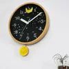 Orologi da parete Pendolo Bambini Fluorescente Silenzioso Divertente Estetica Orologio Camera Da Letto Quarzo Luminoso Reloj Pared Carino Room Decor