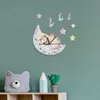 Wall Clocks Fairy Tale Forest Watercolor Wind Children Clock Manufacturers Wholesale Cartoon Dream Bear Hanging SWC026