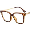 Occhiali da sole Occhiali da vista anti-luce blu Occhiali da vista Cat Eye unisex Occhiali anti-UV Personality Temples Oversize Frame Eyewear