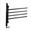 Roestvrij Staal Zwarte Afwerking Swing Out Handdoek Bar Vouwen Arm Swivel Hanger Houder Vouwen Beweegbare Badhanddoek Bar T2009163184