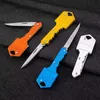 Självförsvar Keychains Designer Keychain Mini Pocket Knives Rostfri Folding Kniv Key Chain Outdoor Camping Hunt Tactical Combat Knifes Survival Tool