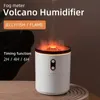 1 Stück tragbarer kabelloser Vulkankrater-Luftbefeuchter: Eingebauter Akku, USB-Desktop-Typ, perfekt für Klassenzimmer, Schlafzimmer, Büro und mehr – ein ideales Geschenk für jeden Anlass!