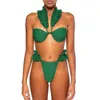 Swim Wear Solid Color Design Design Push Up Spective Sexy Micro Bikini Двух кусоч