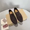 Sapatos de grife masculinos tênis macios mocassins de caxemira estilo clássico feitos à mão respiráveis salto plano sapatos de camurça de lona da moda