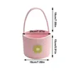 Storage Bags Rope Basket Small Round For Kids With Handle Empty Gift Decorative Bathroom Bedroom Nursery