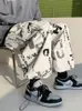 Mannen Broek Harajuku Streetwear Witte Joggingbroek Mannen Brief Print Casual Baggy Cargo Zwarte Mode Y2k Broek Hip Hop Wijde Pijpen