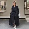 Frauen Trenchcoats Korea Lose Große X Lange Casual Mode Windjacke Zweireiher Gürtel Mädchen Y2k Kleine Frühling Mantel cape