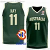 Camisas de basquete da Copa do Mundo FIBA Austrália 2023 Joe Ingles Patty Mills Matisse Thybulle Matthew Dellavedova Dante Exum Nick Kay Jock Landale Josh Giddey Josh Green