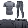 Other Sporting Goods Men's Compression Sportswear Suit GYM Tight Clothes Yoga Sets Workout Jogging MMA Fitness Clothing Tracksuit Pants Sporting 230727
