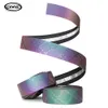 Bike Handlebars Components Road Bike Noctilucent Handlebar Tapes Light Reflective Dazzle Cycling Bar Tape MTB PU Leather Colorful Bicycle Fork Grip Tape 230727