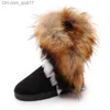 Buty śnieżne buty dla kobiet zimowe ciepło damskie średnie buty wapnia pluszowe buty damskie pluszowe brytyjskie miękkie pończochy botas wsuwane 2021 Z230728