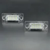 2 pçs placa de número de licença lâmpada de luz 18-led para vw caddy transporter passat golf touran jetta para skoda sem erro2006