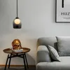 Chandeliers Chandelier Light Nordic Minimalist Dining Room Gradient Glas Small Living Sofa Porch Post Modern Lamp Designer Bedside Lighting