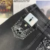 Women's Jeans High Waist Women's Jeans 2022 Fashion Sexy Straight Pants Large Size Skull Embroidered Jeans Retro Washable Jeans Elastic Z230731