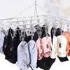 Hangers Sock Drying Racks Laundry Drip Hanger Rectangle With 40Pcs Pegs Indoor Outdoor Clothesline Hanging Dryer Clothespins Baby