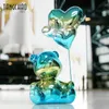 Other Event Party Supplies Home Decor Love Bear Figurine Nordic Modern Resin Animal Figurines For Interior Sculpture Statue Living Room Decoration 230727