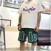 Shorts pour hommes Rhude Designers Mens Basketball Short Pants 2023 Luxurys Summer Beach Palm Letter Street Fashion Pantalons de survêtement Drop Delive Otqph