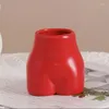 Castiçais Criatividade Nórdica Personalizado Feito à Mão Fosco Castiçal Humano Copo Suculento Vaso de Flores Decoração de Cerâmica para Casa