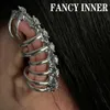 Ear Cuff Ear Clip Earring Spine Bone Strass Hollow Punk Hip Hop No Piercing Unsex Gioielli per donna Uomo 230728