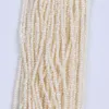 Loose Gemstones 2-2.5mm Potato Shape Natural White Freshwater Pearl Strand