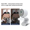 Webbkameror 1080p Humanoid Auto Tracking Webcam Brus Reduction Camera för Video Online Web