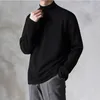 Men s Sweaters Yasuk 2023 Spring Autumn Winter Solid Casual Plush Turtleneck Loose Bottom Double Faced Velvet Sweater Simple Warm BigSize 230728