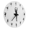 Wall Clocks Simple Acrylic Girl Ballet Dance 3D Creative Living Room Clock Home Decoration Quartz Bedroom Gift