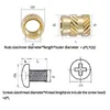 Gereedschapsonderdelen Messing Inzet Moer en Schroeven Set M2 M2.5 M3 M4 M5 M6 Gekartelde Warmtedraad Koperen Moeren 304 RVS Bout Assortiment Kit 230727